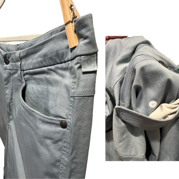 Lululemon Commission Pant Classic *Swift Cotton 30" Chambray (light blue) - Picture 6 of 6